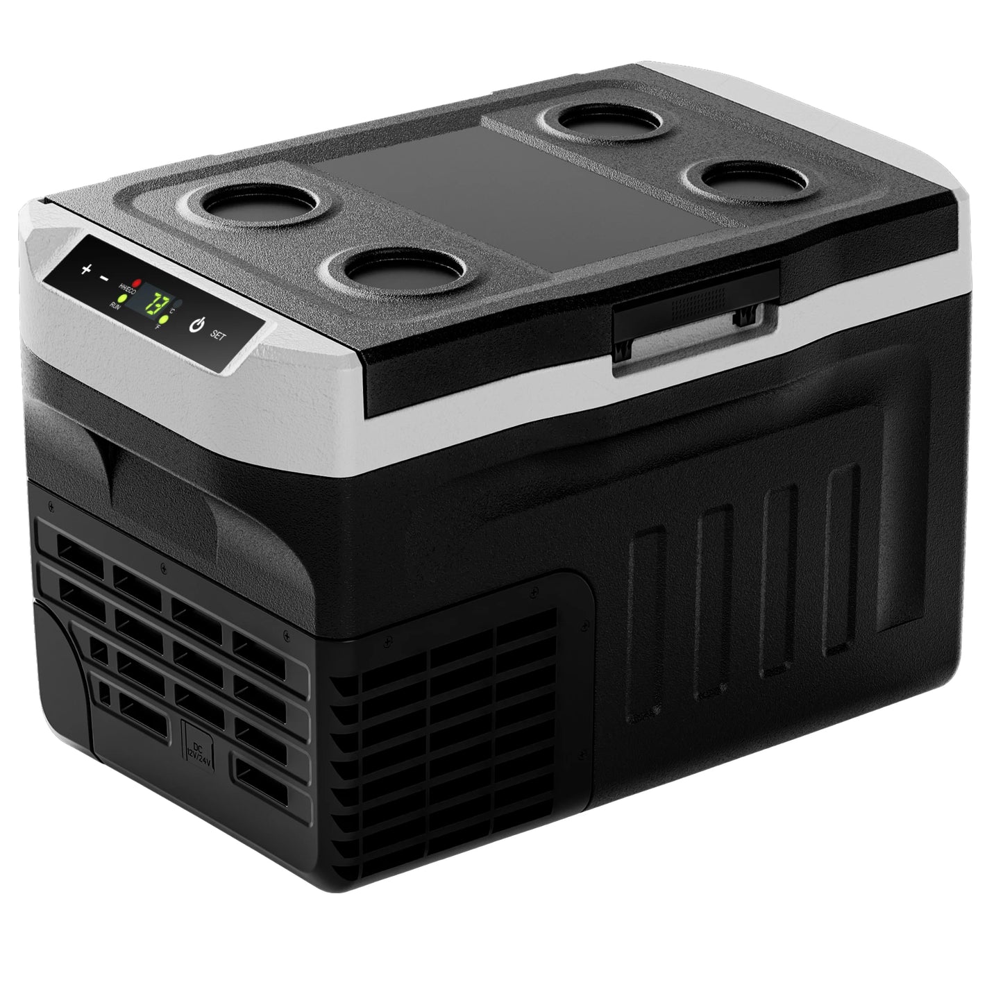 ICYGLEE Portable 20/30L Car Refrigerator Compressor Dual Zone Mini Fridge Freezer Cooler Ice Box Keep Cool for Fishing Camping