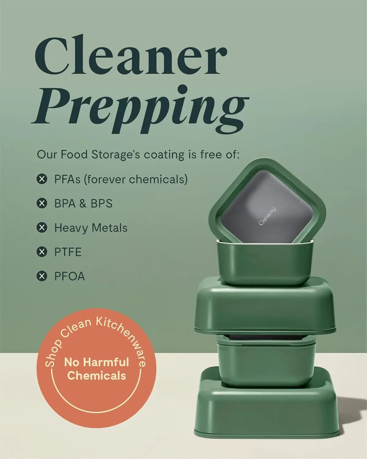 3pc Glass Food Storage Set – 10 Cup, 6.6 Cup, & 4.4 Cup Food Containers - Ceramic Coated - Non Toxic Non Stick Lunch Box