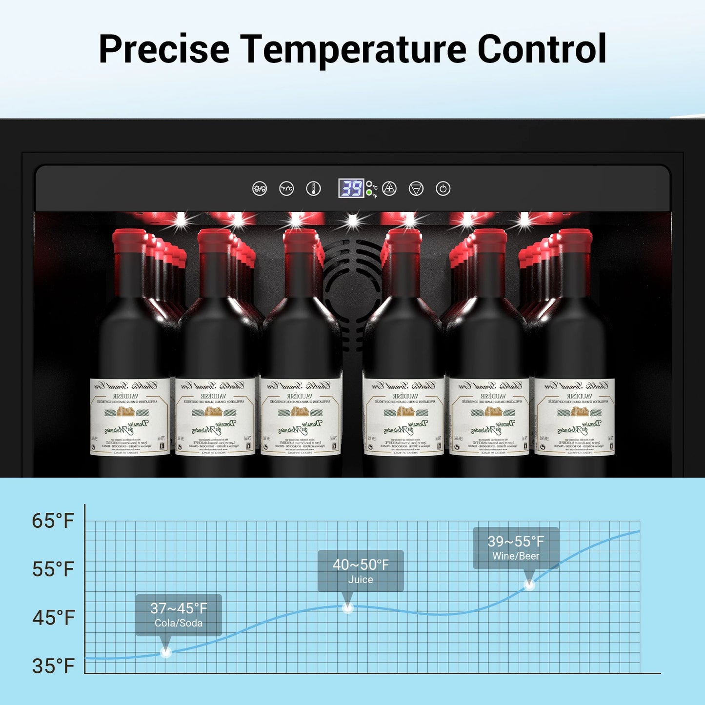 24 Inch under Counter Beverage Refrigerator Outdoor Drawer Fridge Stainless Steel Temperature Control for Home Outdoor Use