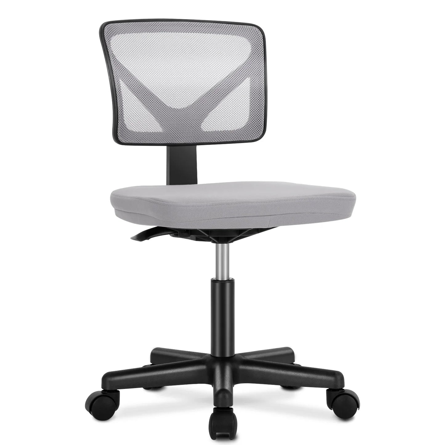 JHK Mesh Armless Office Chair with Lumbar Support Adjustable Height 360 Degree Rolling Swivel Computer Chair