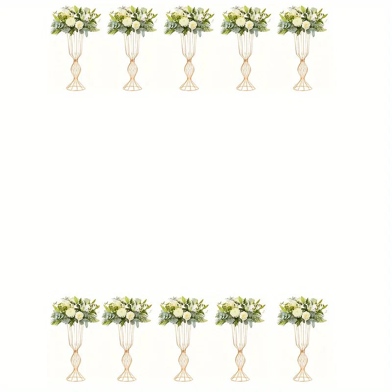 23.6 Inch High Metal Vases for Wedding Centerpiece Display Modern Home Decoration Halloween Christmas Decor