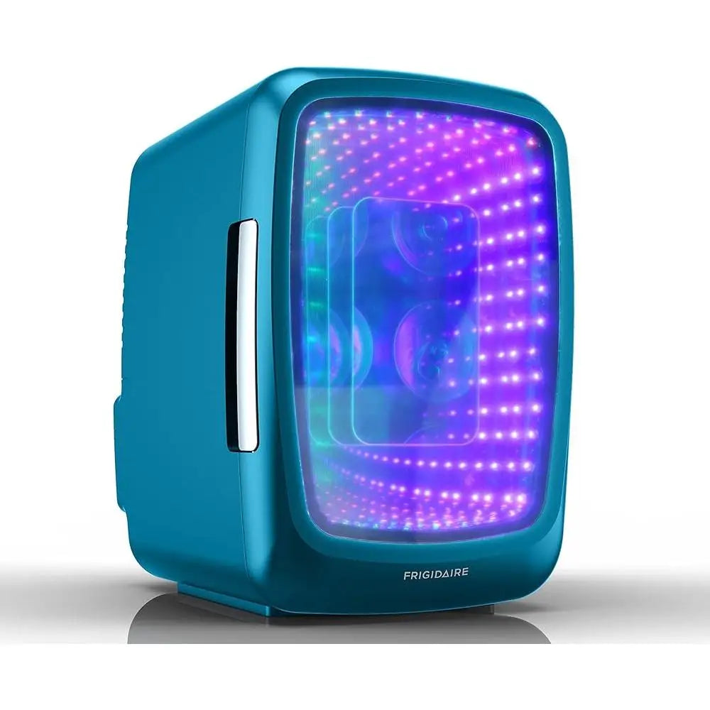 Mini Beverage Refrigerator Gaming Portable Cooler with LED Lights Compact Storage Drinks Snacks and Skincare 4L Capacity