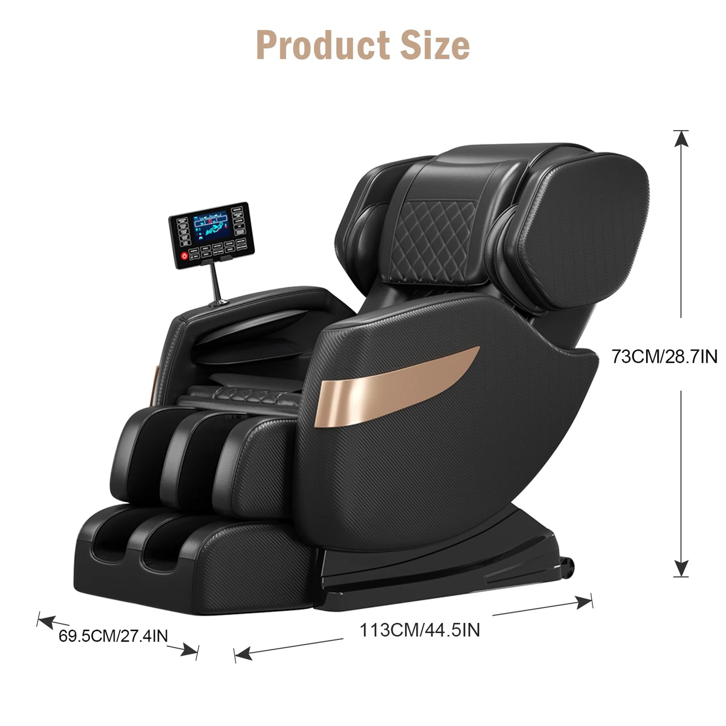 2024 Zero Gravity Multi Function Full Body Massage Chair with Back Massage and Full Body Airbag Relaxation