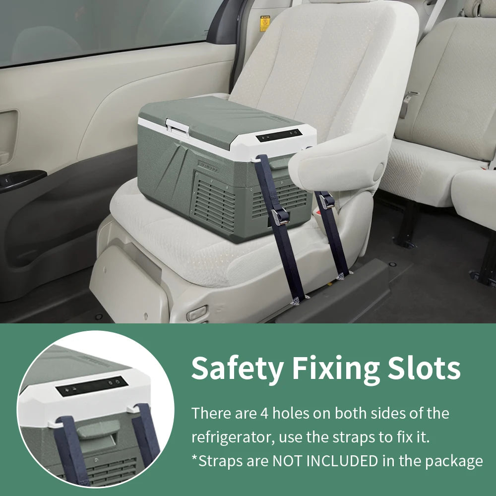 Alpicool QX 25L 30L 40L Car Refrigerator 12/24V DC 100-240V AC Fridge Freezer Dual Zone Portable Compressor Cooler for Camping