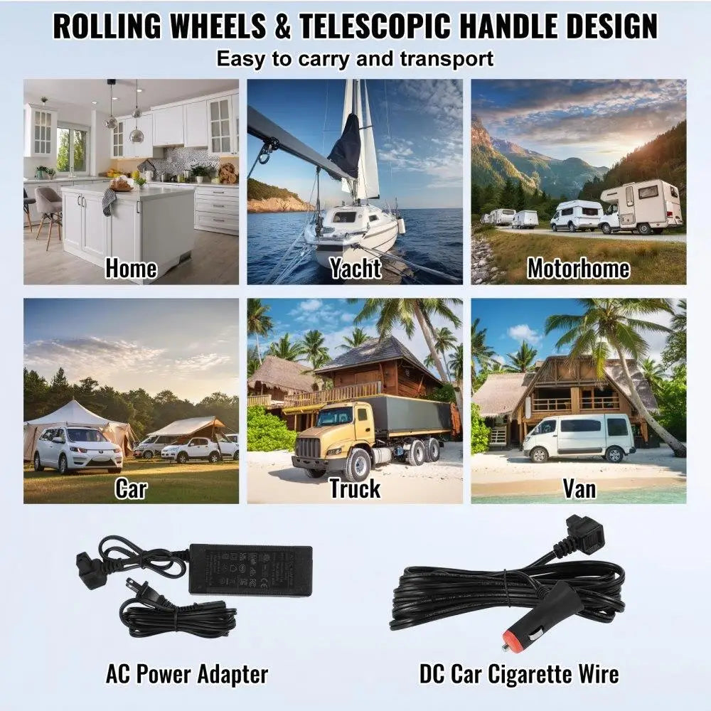 50L Portable for car Refrigerator Freezer Compressor Single Zone for car Home