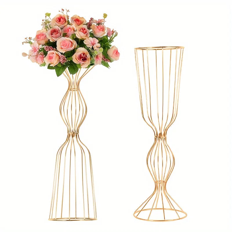 23.6 Inch High Metal Vases for Wedding Centerpiece Display Modern Home Decoration Halloween Christmas Decor