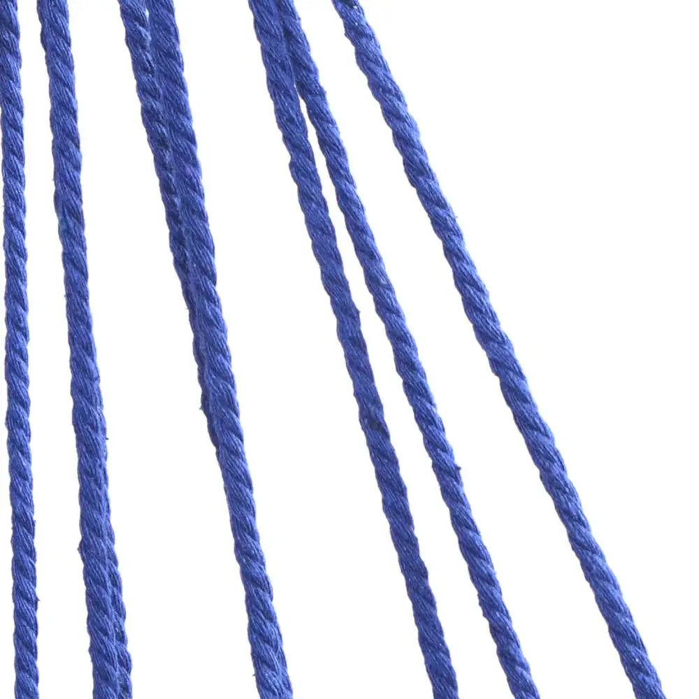 Stylish Blue Cotton Canvas Hanging Rope Chair with Cushions - Perfect for Indoor & Outdoor Relaxation