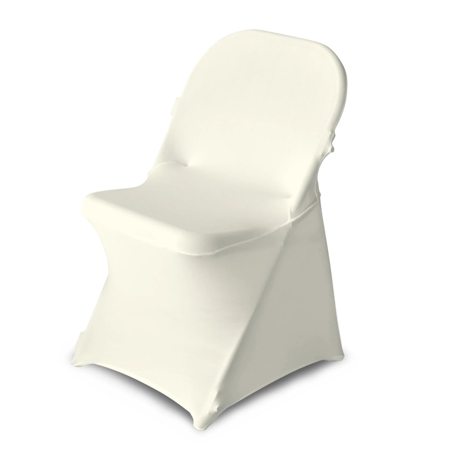 READOR 30/50/100Pcs stretch party banquet chair slipcovers white wedding spandex folding chair cover