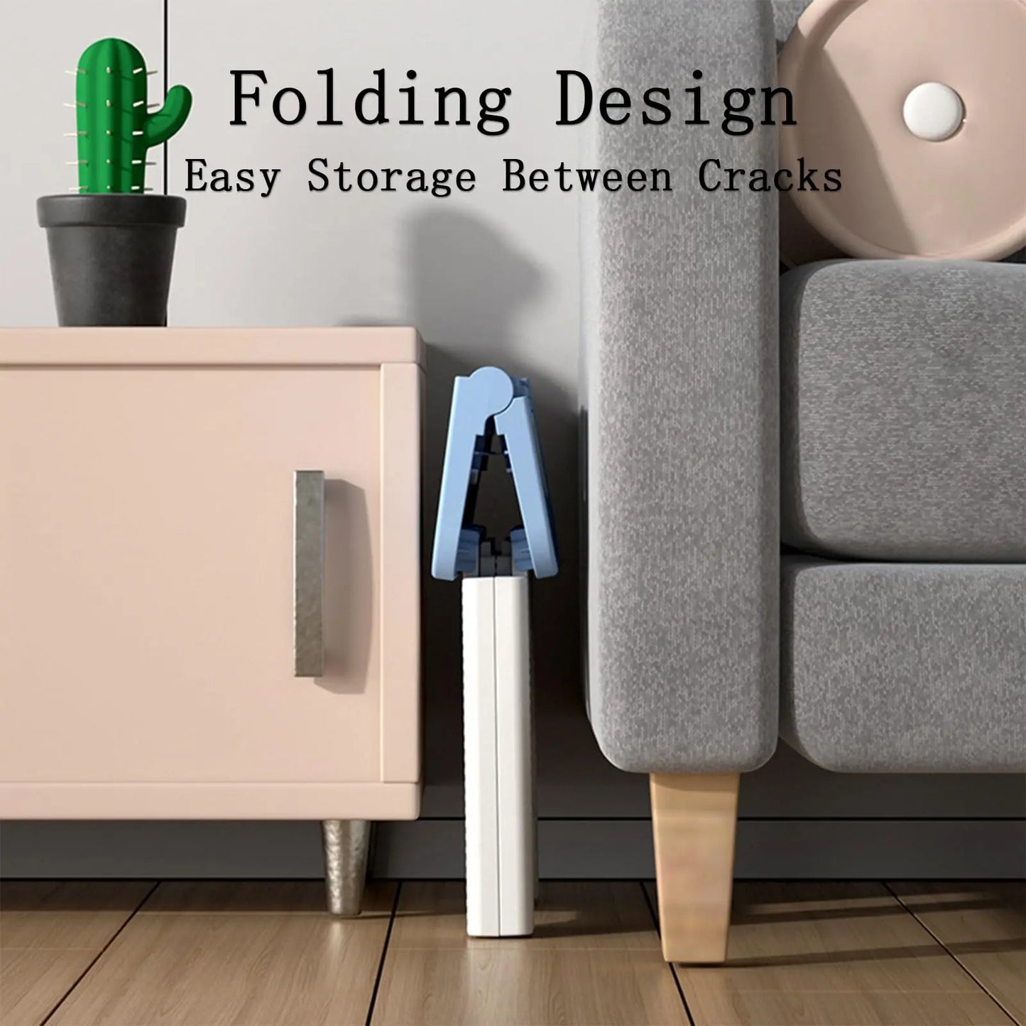 Home Folding Step Stool Anti Slip Surface Foot Stool with 8.7 Inch Height Sturdy and Lightweight Plastic Foldable Step Stool