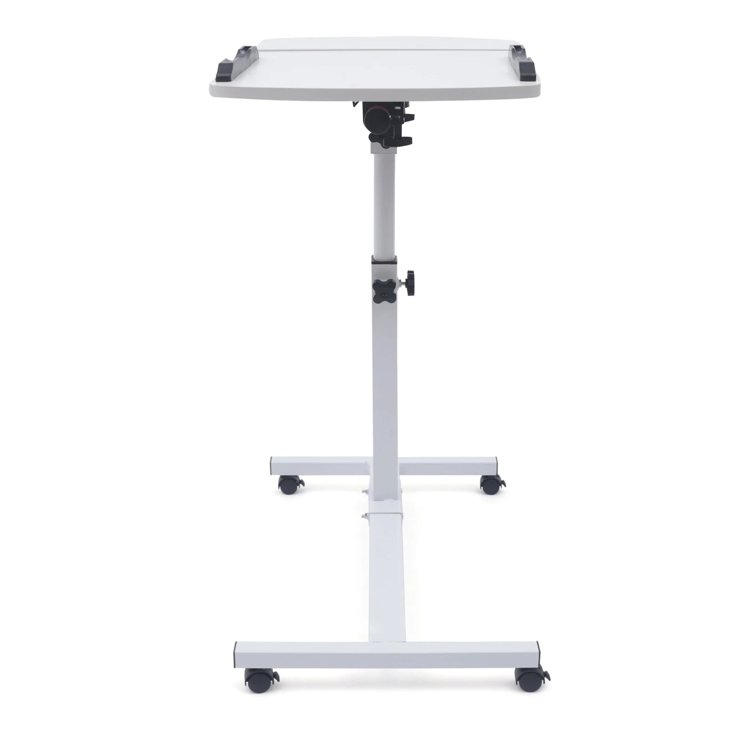 Angle & Height Adjustable Rolling Table Laptop Notebook Stand Tiltable Table Top Desk Sofa Bed Side Table