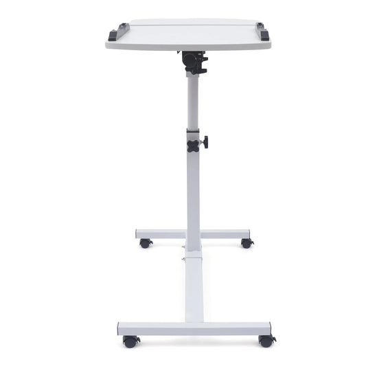 Angle & Height Adjustable Rolling Table Laptop Notebook Stand Tiltable Table Top Desk Sofa Bed Side Table