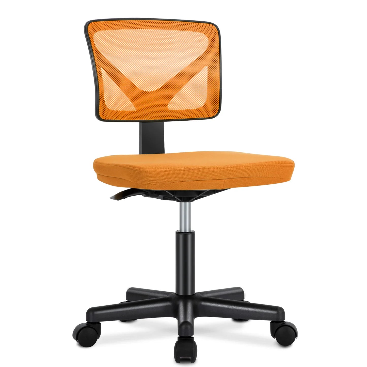 JHK Mesh Armless Office Chair with Lumbar Support Adjustable Height 360 Degree Rolling Swivel Computer Chair