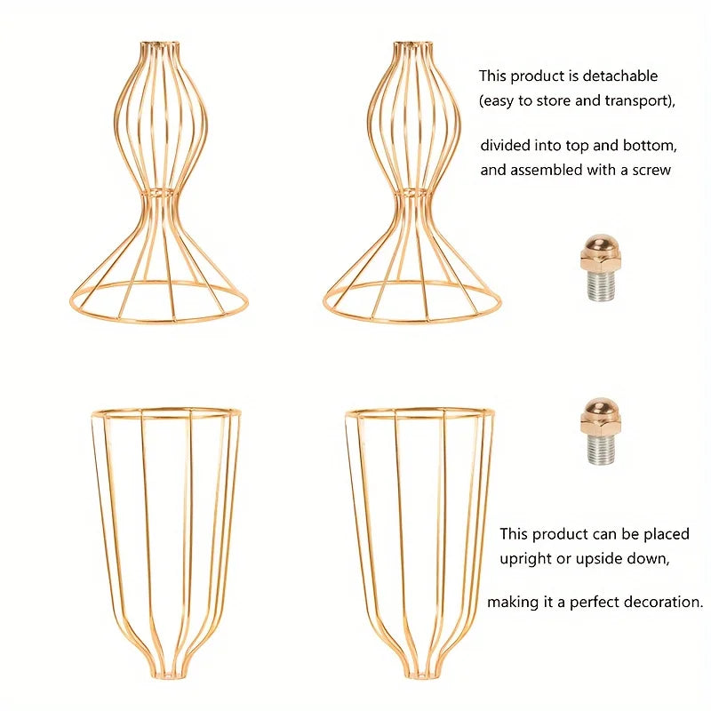 23.6 Inch High Metal Vases for Wedding Centerpiece Display Modern Home Decoration Halloween Christmas Decor