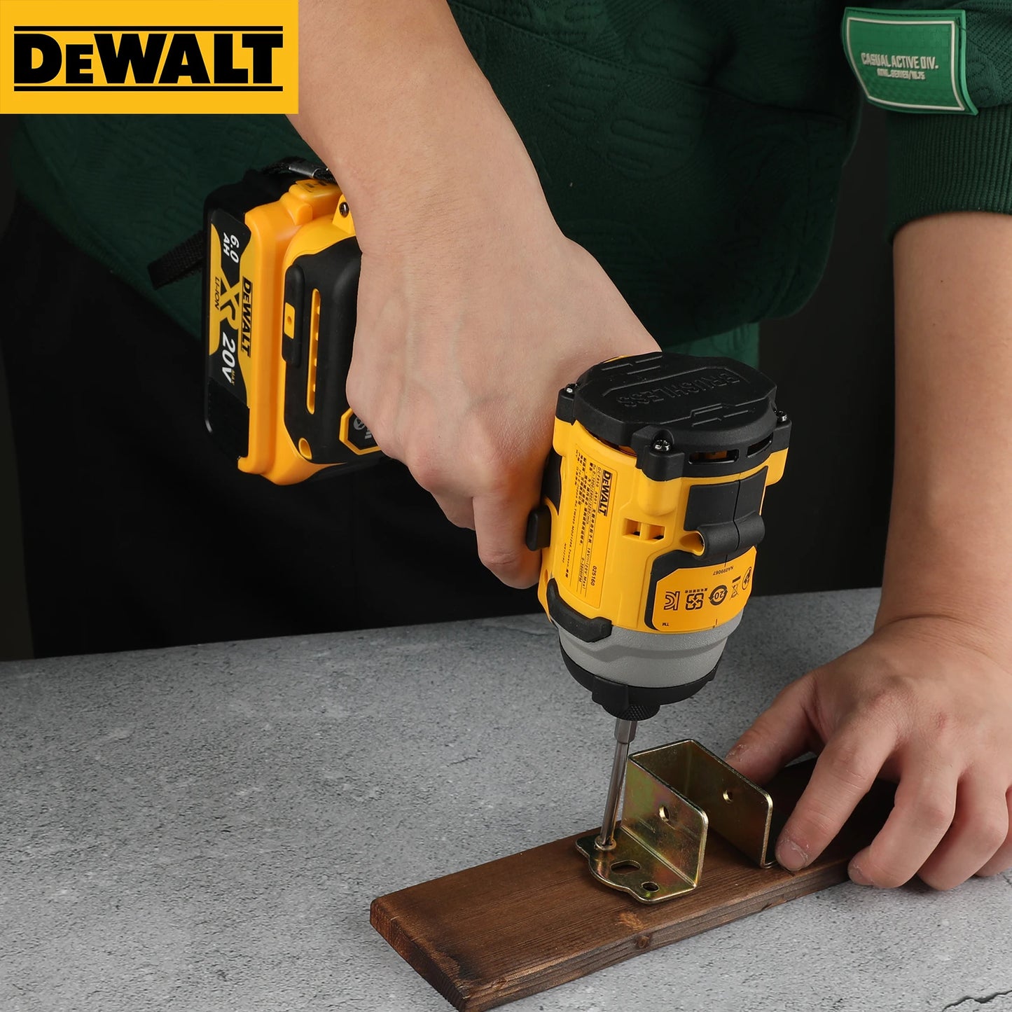 Dewalt DCF850 20V Lithium Ion Brushless Impact Driver High Torque Electric Screwdriver Professional Power Tool
