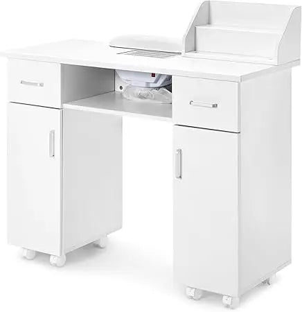 Manicure Table, Nail Table, Storage Rack,Nail Station, Wooden Drawers, Nail Desk, Beauty Workstation, Wrist Cushion, Nail Table