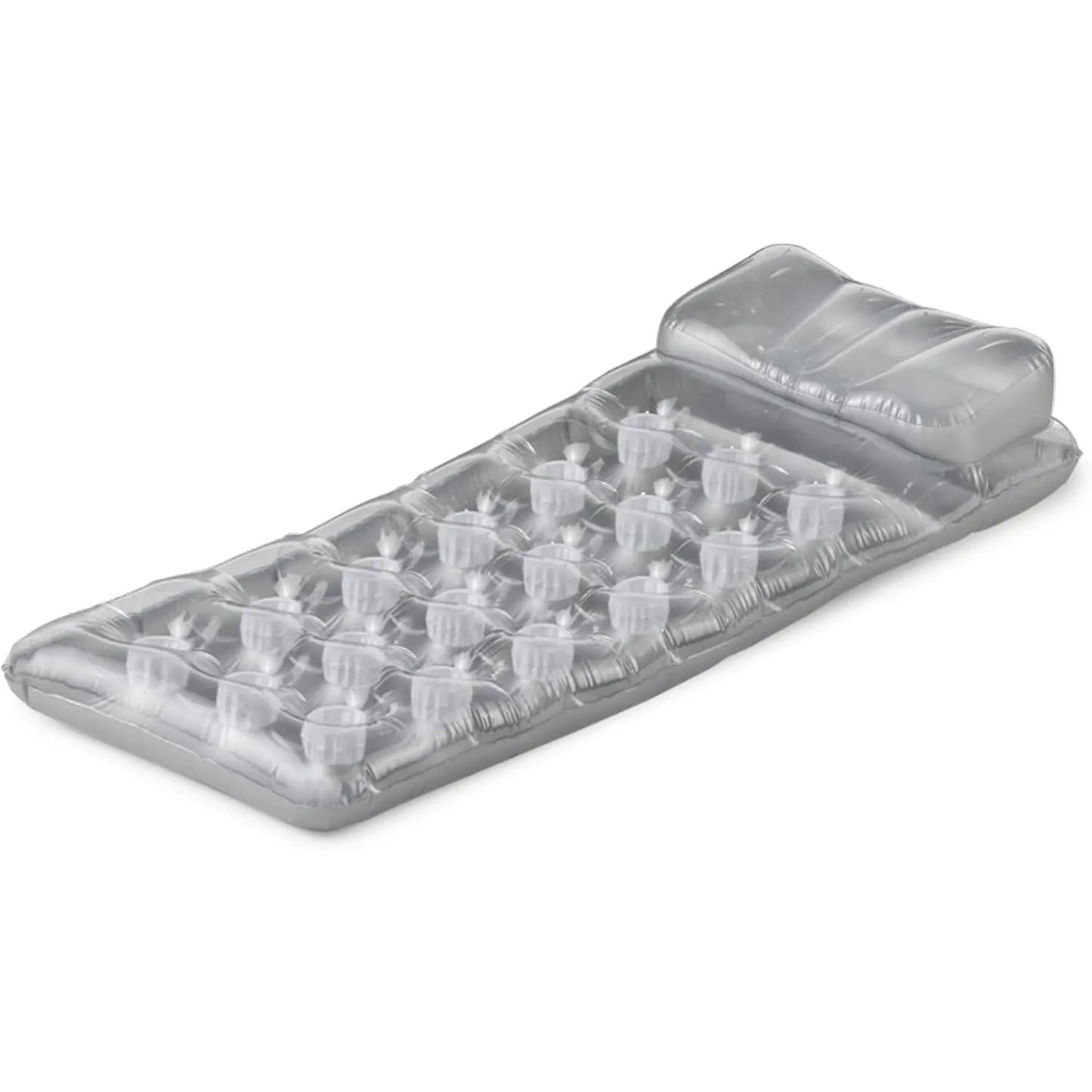 58894EP 18-Pocket French Mattress Suntanner Pool Lounger Float w/Headrest,10x10x10