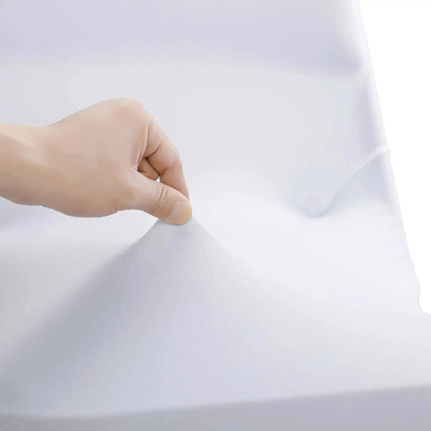 READOR 30/50/100Pcs stretch party banquet chair slipcovers white wedding spandex folding chair cover