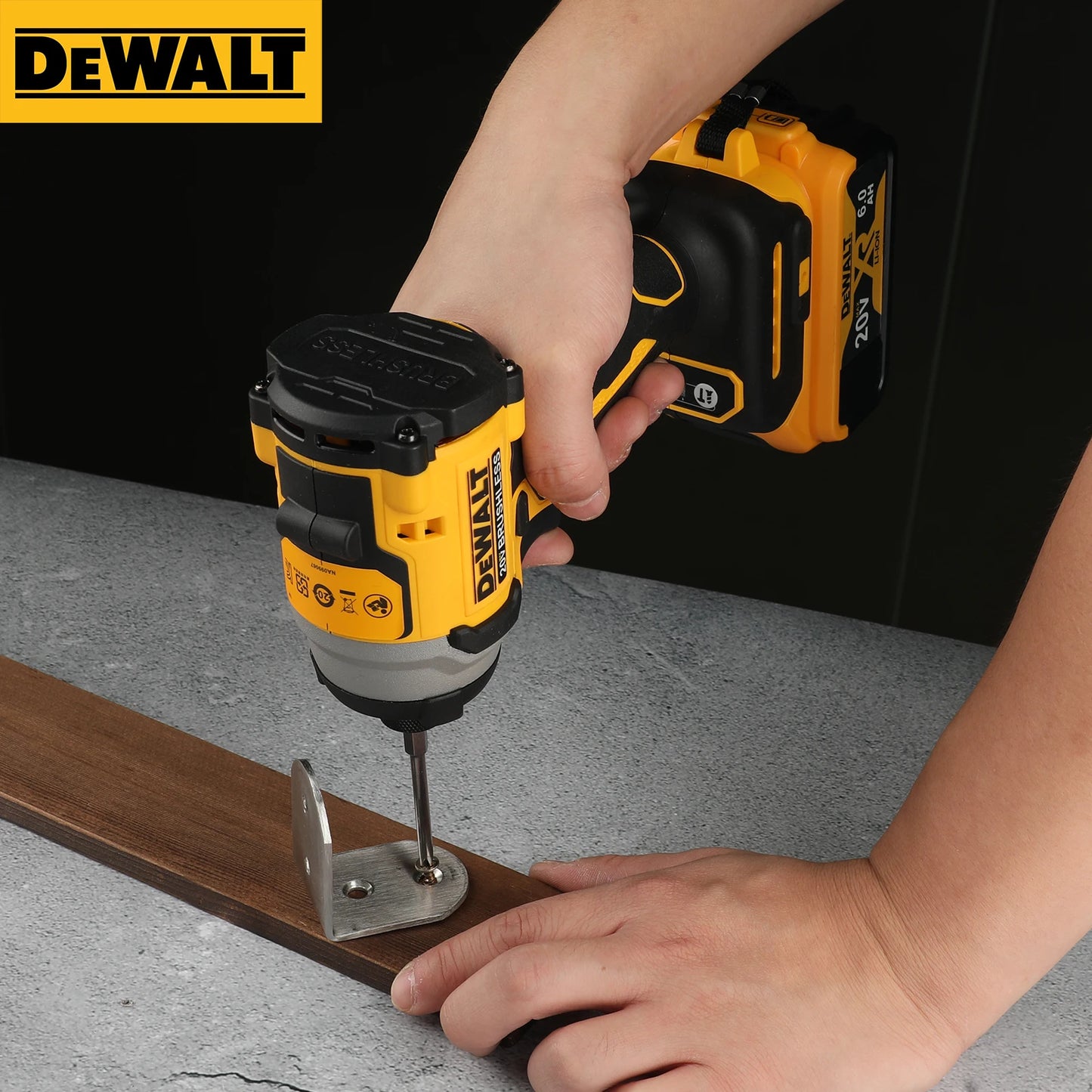 Dewalt DCF850 20V Lithium Ion Brushless Impact Driver High Torque Electric Screwdriver Professional Power Tool