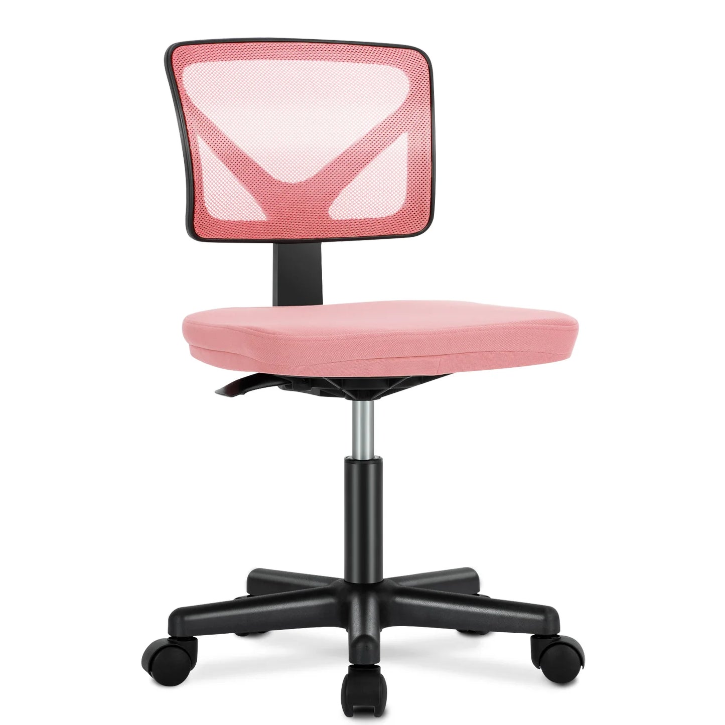 JHK Mesh Armless Office Chair with Lumbar Support Adjustable Height 360 Degree Rolling Swivel Computer Chair